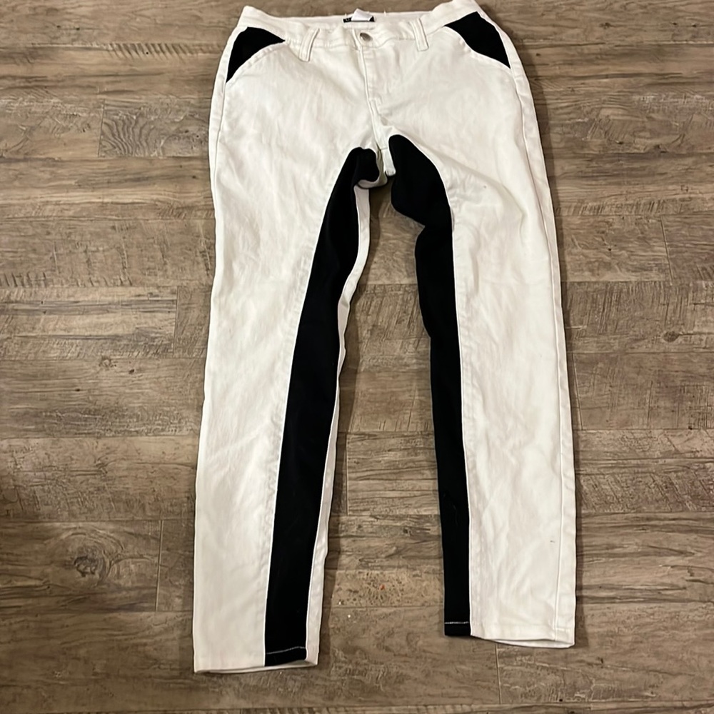 VENUS Black and White Women Jeans